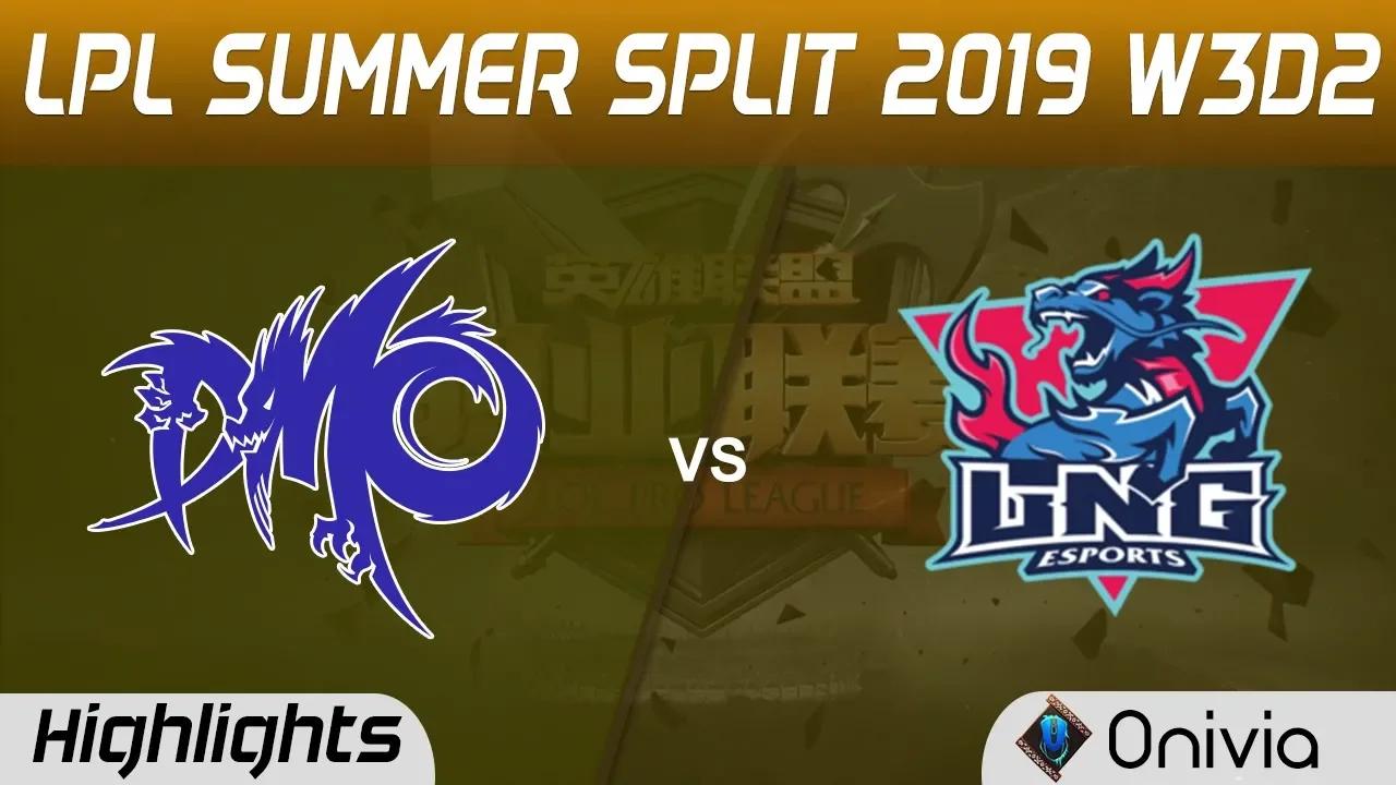 DMO vs LNG Highlights Game 2 LPL Summer 2019 W3D2 Dominus Esports vs LNG Esports LPL Highlights by O thumbnail