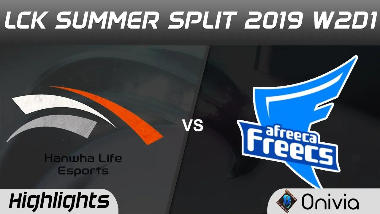 HLE vs AF Highlights Game 2 LCK Summer 2019 W2D1 Hanwha Life Esports vs Afreeca Freecs LCK Highlight thumbnail