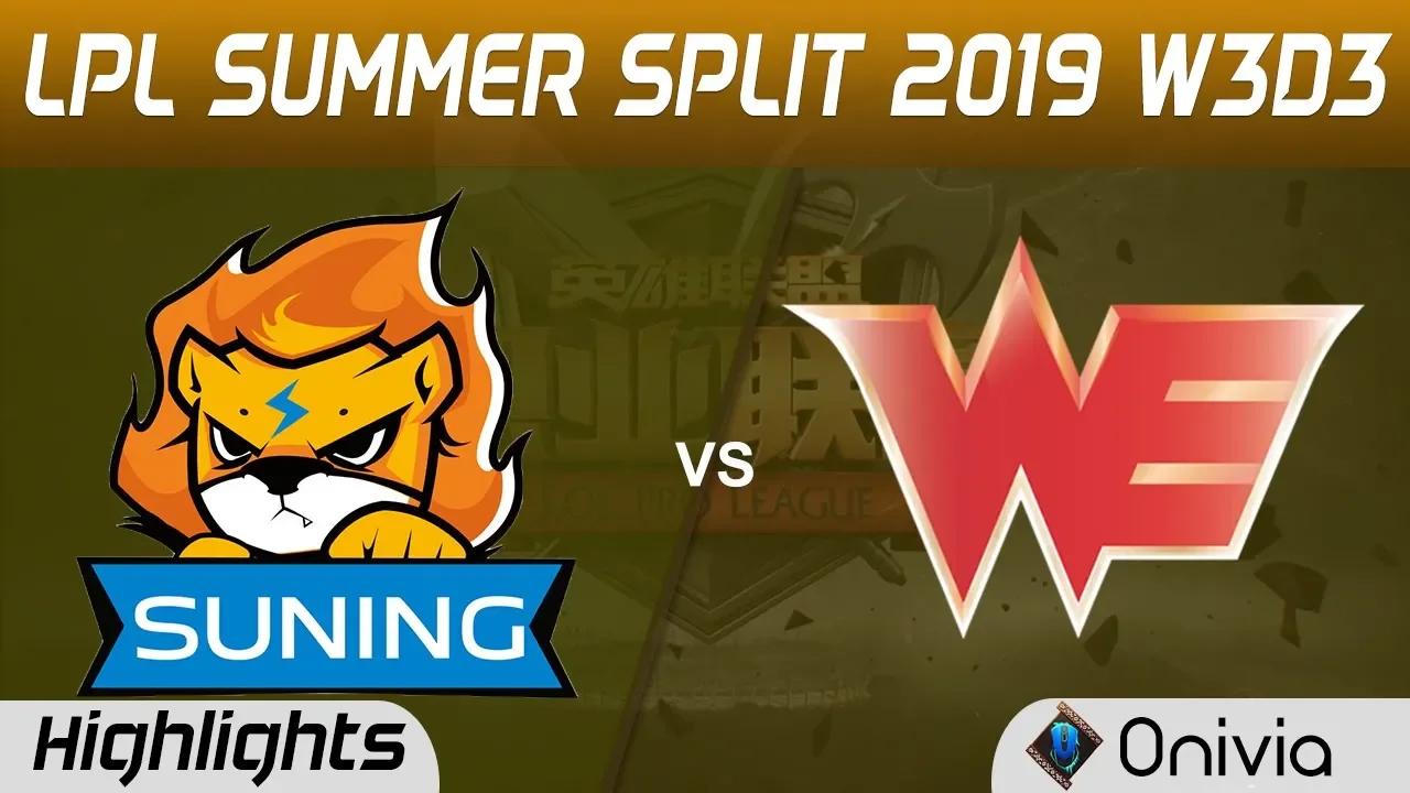 SN vs WE Highlights Game 2 LPL Summer 2019 W3D3 Suning vs Team WE LPL Highlights by Onivia thumbnail