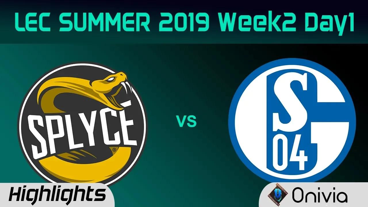 SPY vs S04 Highlights LEC Summer 2019 W2D1 Splyce vs Schalke 04 LEC Highlights By Onivia thumbnail