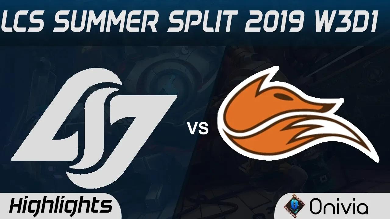 CLG vs FOX Highlights LCS Summer 2019 W3D1 Counter Logic Gaming vs Echo Fox LCS Highlights by Onivia thumbnail