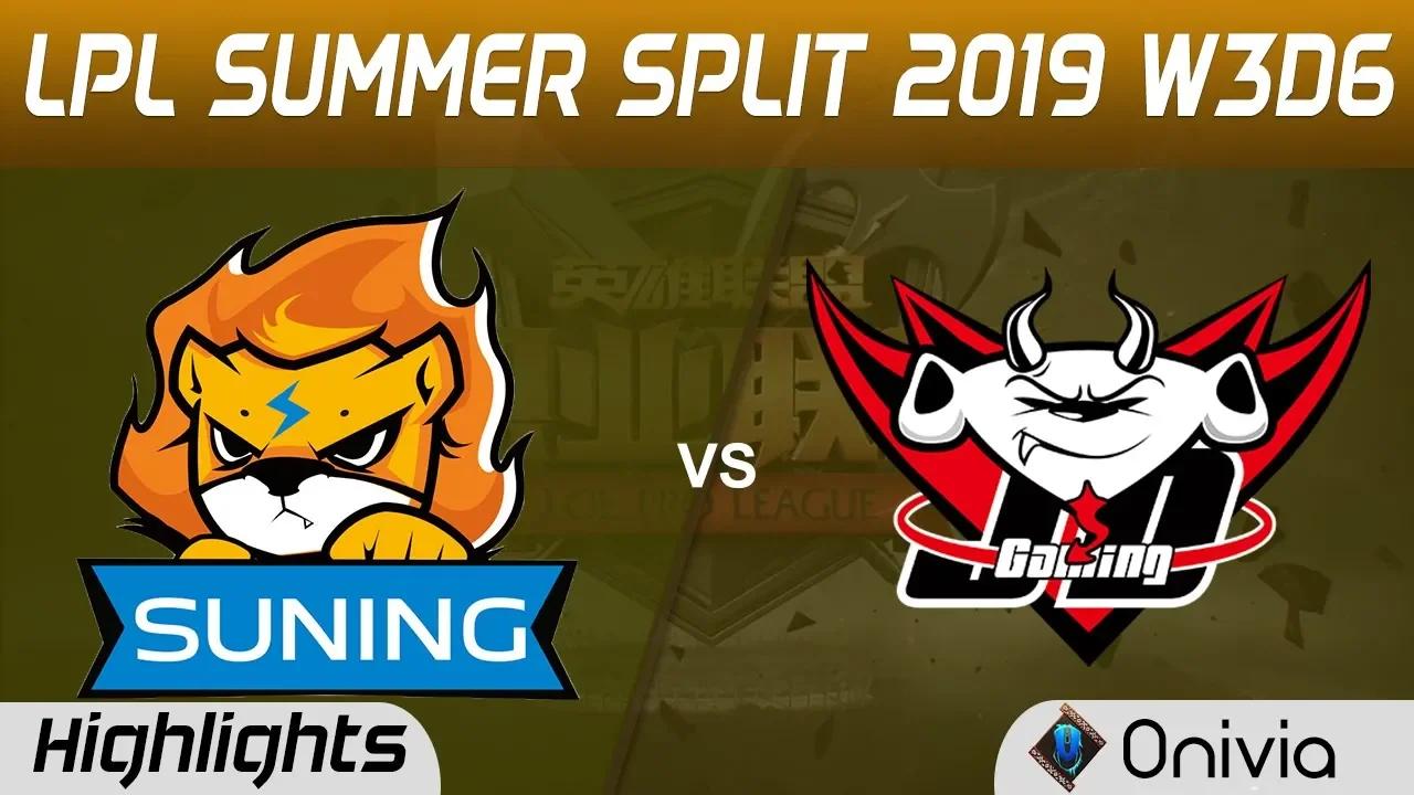 SN vs JDG Highlights Game 2 LPL Summer 2019 W3D6 Suning Gaming vs JD Gaming LPL Highlights by Onivia thumbnail