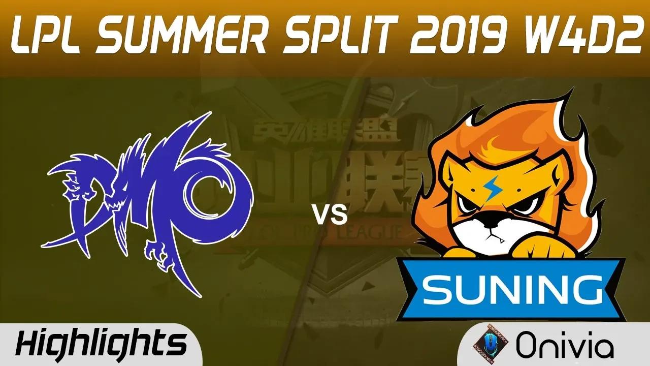 DMO vs SN Highlights Game 2 LPL Summer 2019 W4D2 Dominus Esports vs Suning LPL Highlights by Onivia thumbnail