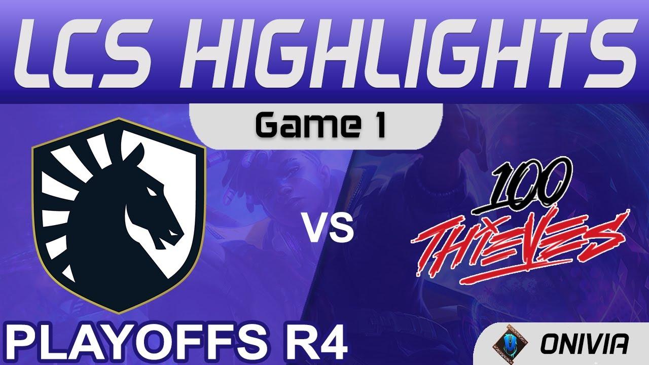 TL vs 100 Highlights Game 1 Round4 LCS Summer Playoffs 2021 Team Liquid vs 100 Thieves by Onivia thumbnail