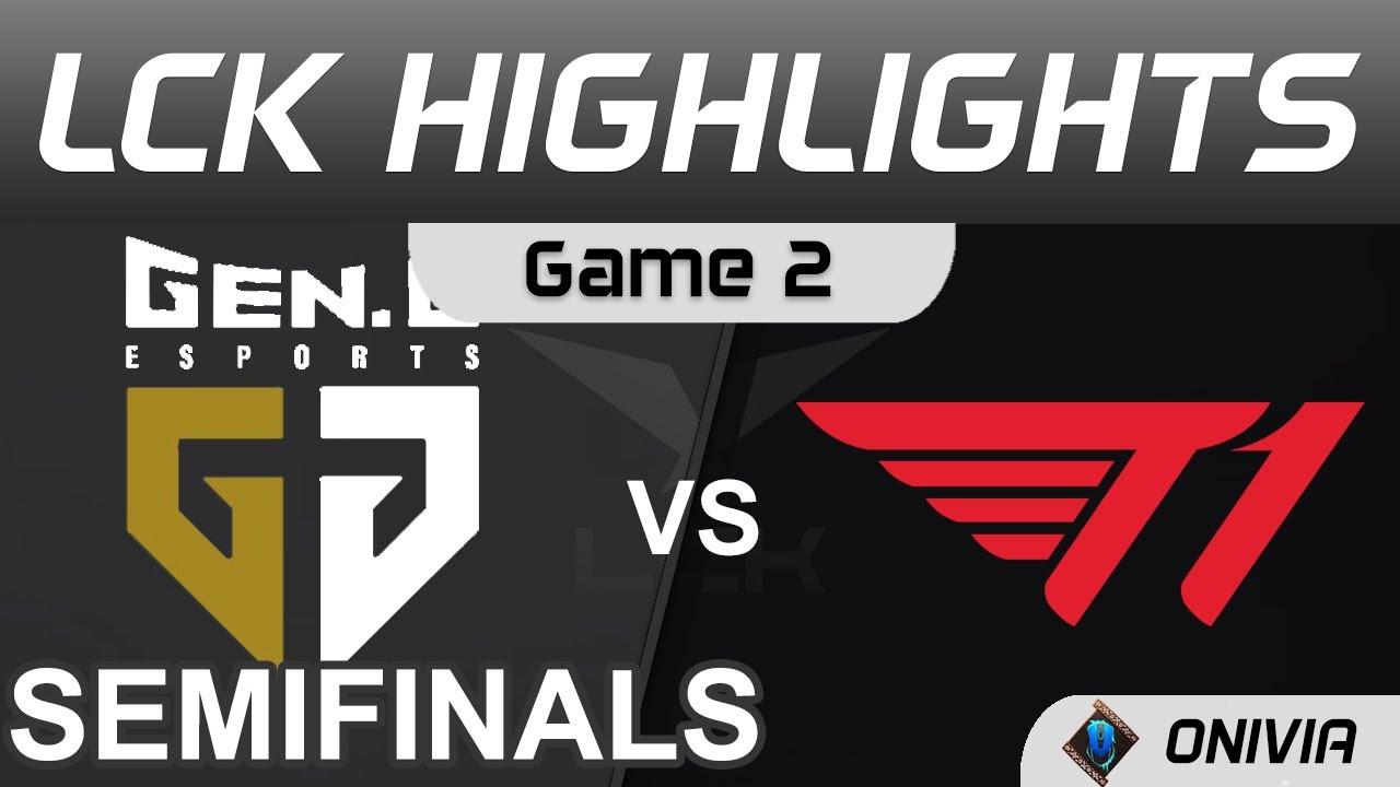 GEN vs T1 Highlights Game 2 Semifinals LCK Summer Playoffs 2021 Gen G vs T1 by Onivia thumbnail