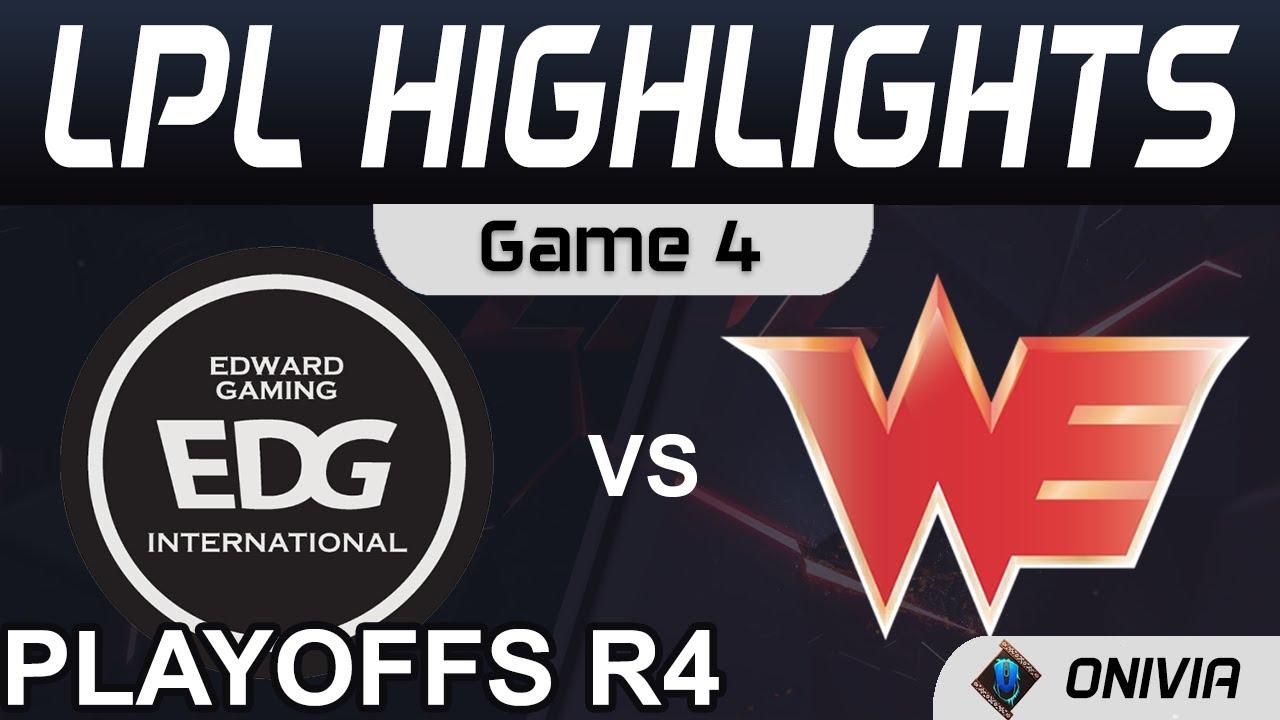 EDG vs WE Highlights Game 4 LPL Summer Playoffs R4 2021 EDward Gaming vs Team WE by Onivia thumbnail