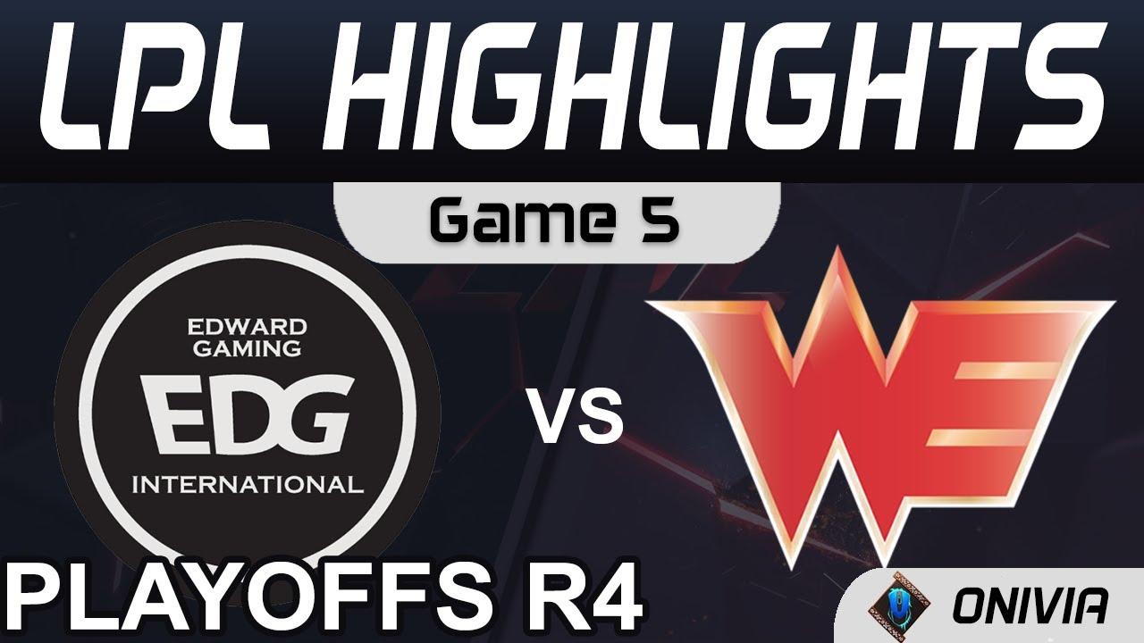 EDG vs WE Highlights Game 5 LPL Summer Playoffs R4 2021 EDward Gaming vs Team WE by Onivia thumbnail