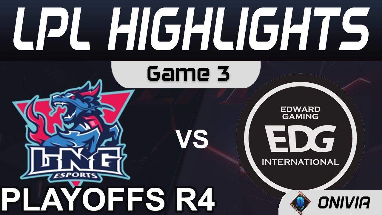 LNG vs EDG Highlights Game 3 LPL Summer Playoffs Round 4 2021 LNG Esports vs EDward Gaming by Onivia thumbnail