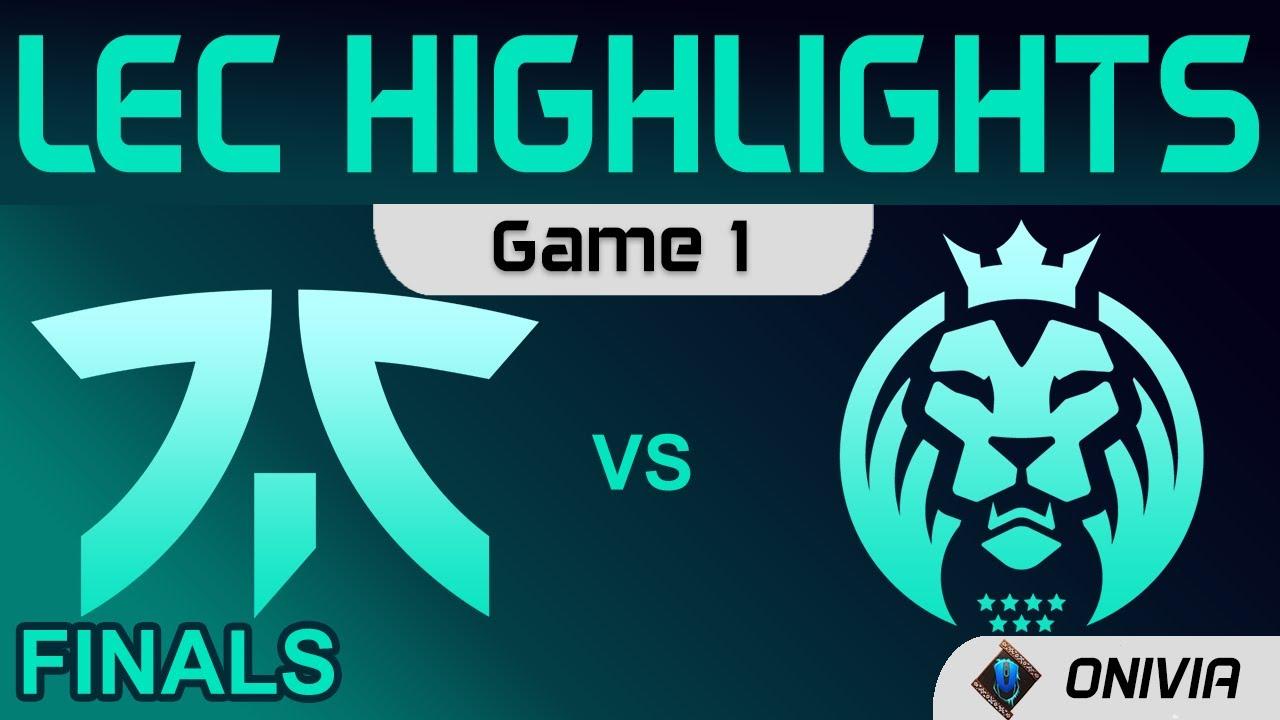 FNC vs MAD Highlights Game 1 Finals LEC Summer Playoffs 2021 Fnatic vs MAD Lions by Onivia thumbnail