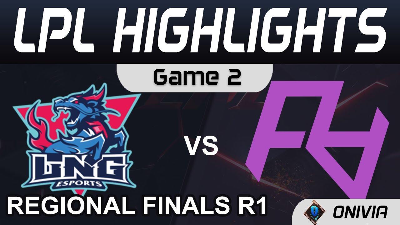 LNG vs RA Highlights Game 2 LPL Regional Finals R1 2021 LNG Esports vs Rare Atom by Onivia thumbnail