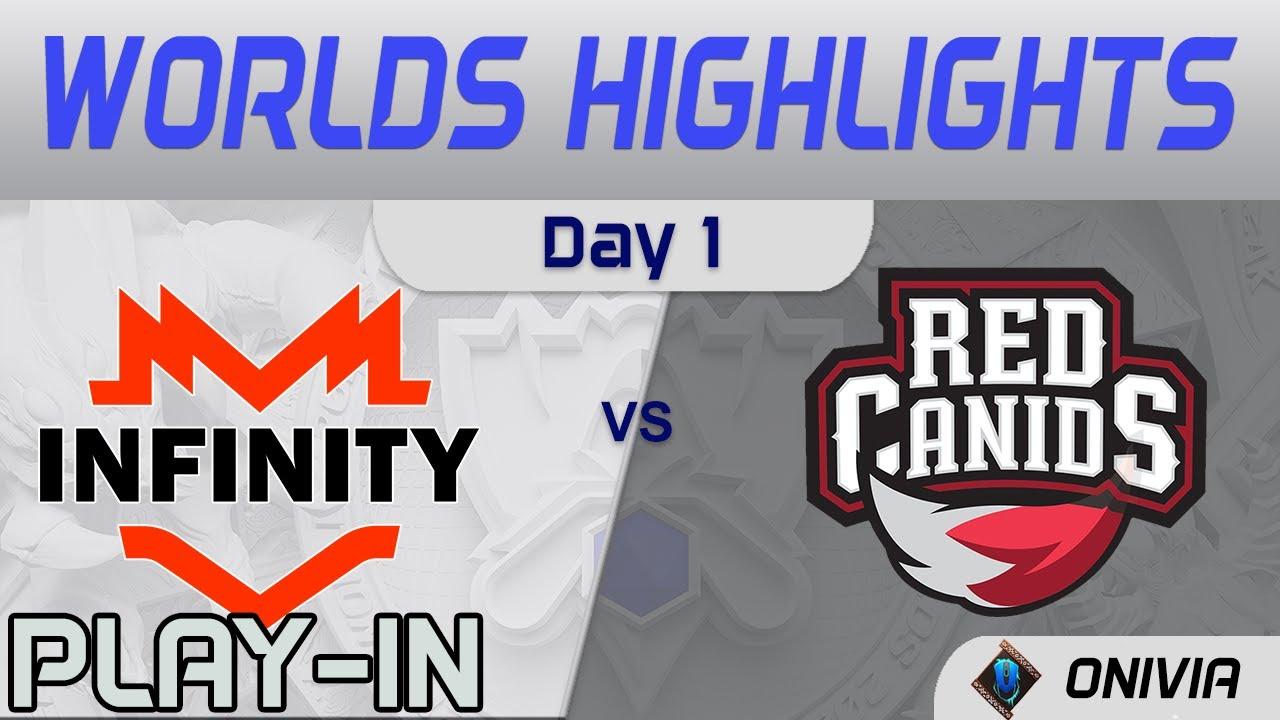 INF vs RED Highlights Day 1 Worlds 2021 Play in  Infinity Esports vs RED Canids by Onivia thumbnail