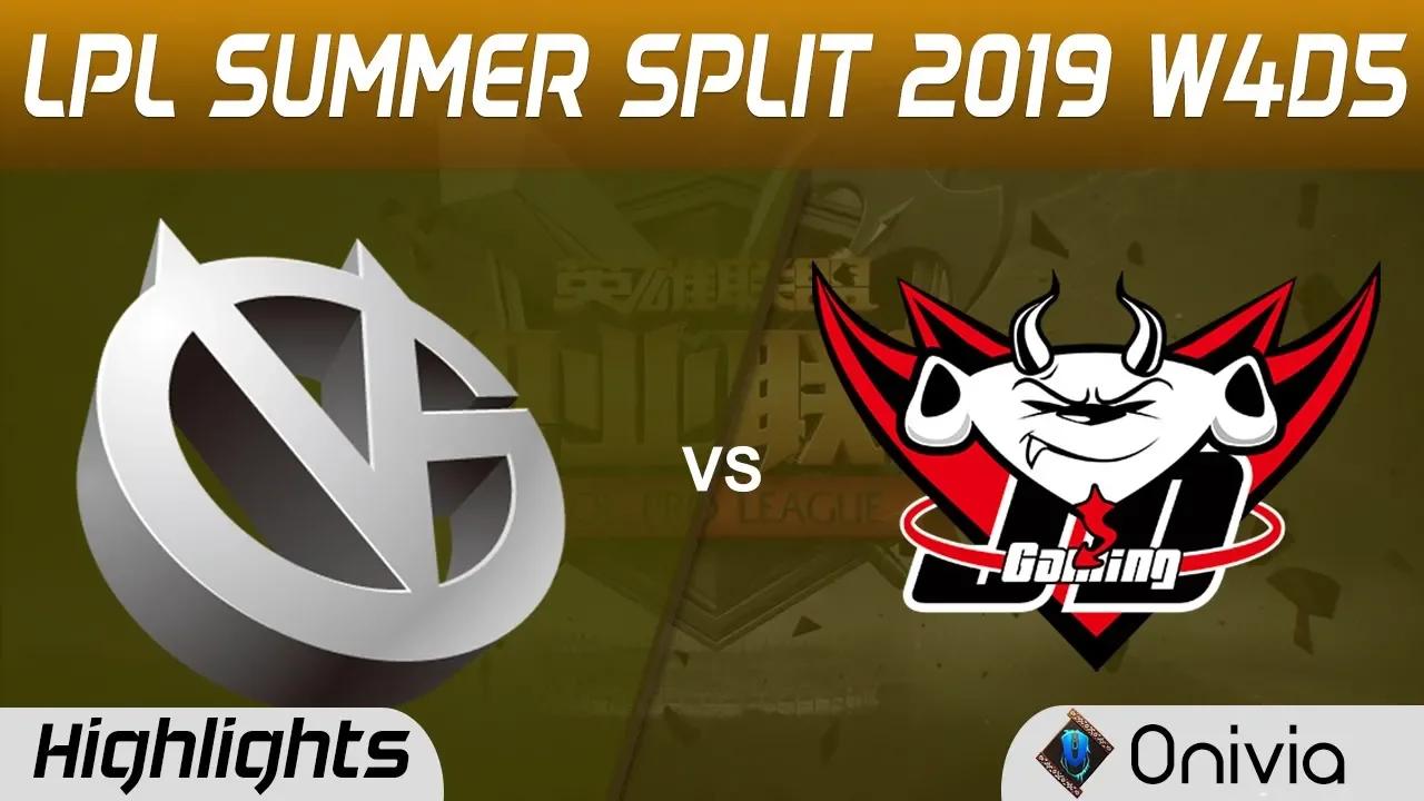 VG vs JDG Highlights Game 1 LPL Summer 2019 W4D5 Vici Gaming vs JD Gaming LPL Highlights by Onivia thumbnail