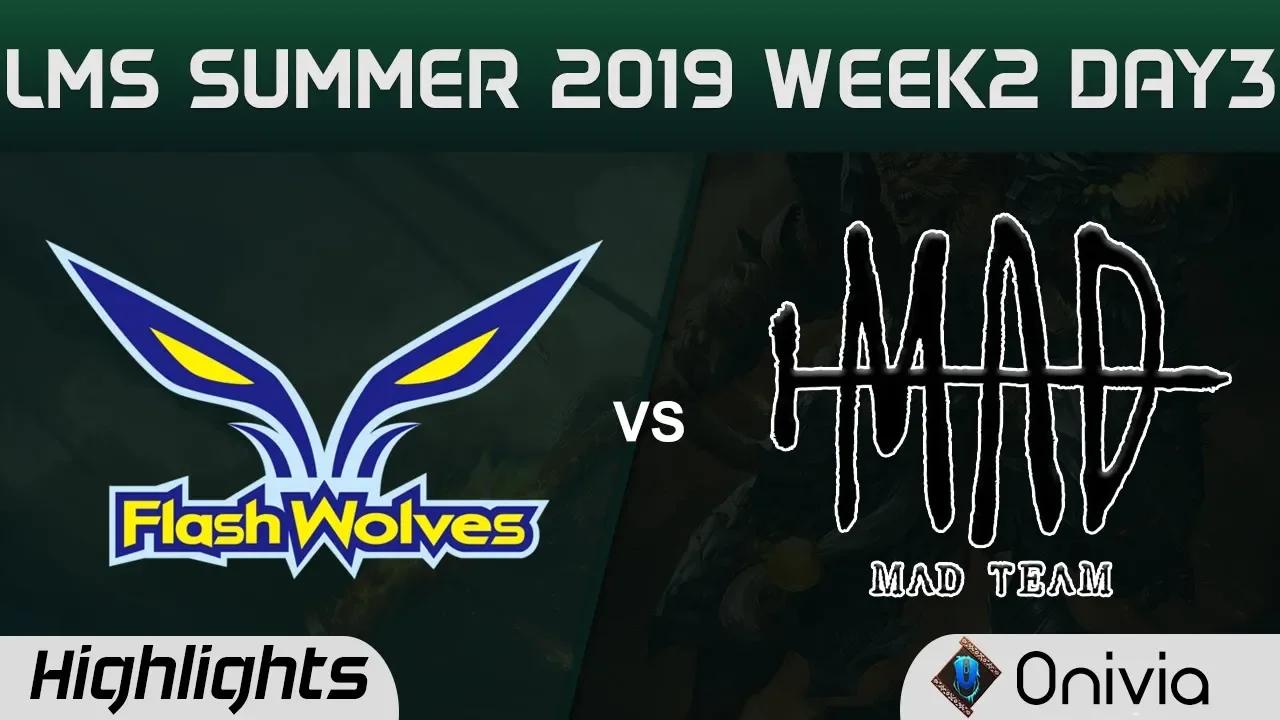 FW vs MAD Highlights Game 1 LMS 夏季職業聯賽 W2D3 2019 Flash Wolves vs MAD Team by Onivia thumbnail