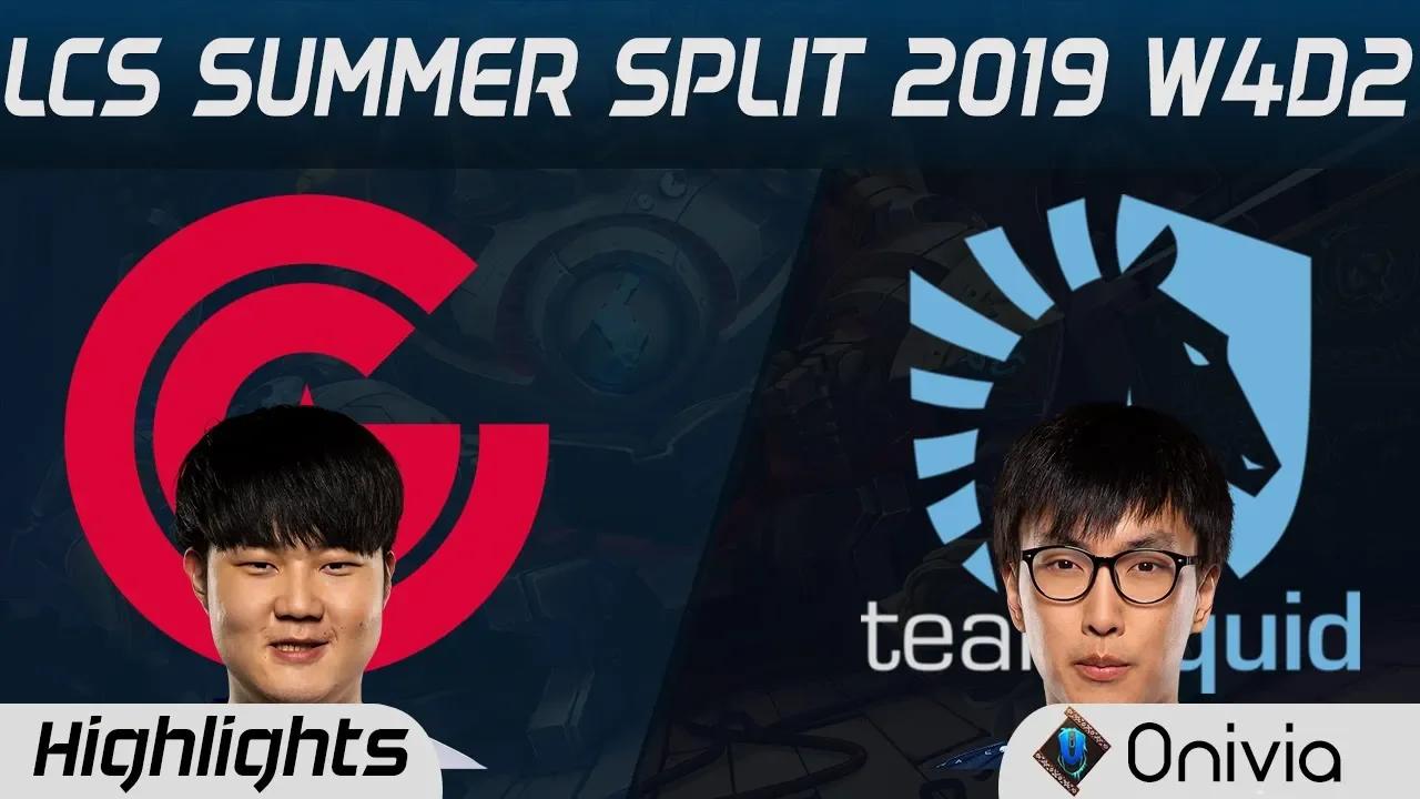 CG vs TL Highlights LCS Summer 2019 W4D2 Clutch Gaming vs Team Liquid LCS Highlights by Onivia thumbnail