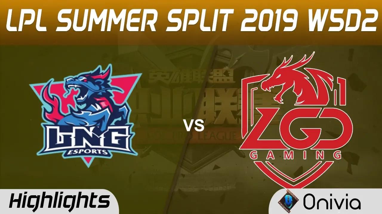 LNG vs LGD Highlights Game 1 LPL Summer 2019 W5D2 LNG Esports vs LGD Gaming LPL Highlights by Onivia thumbnail