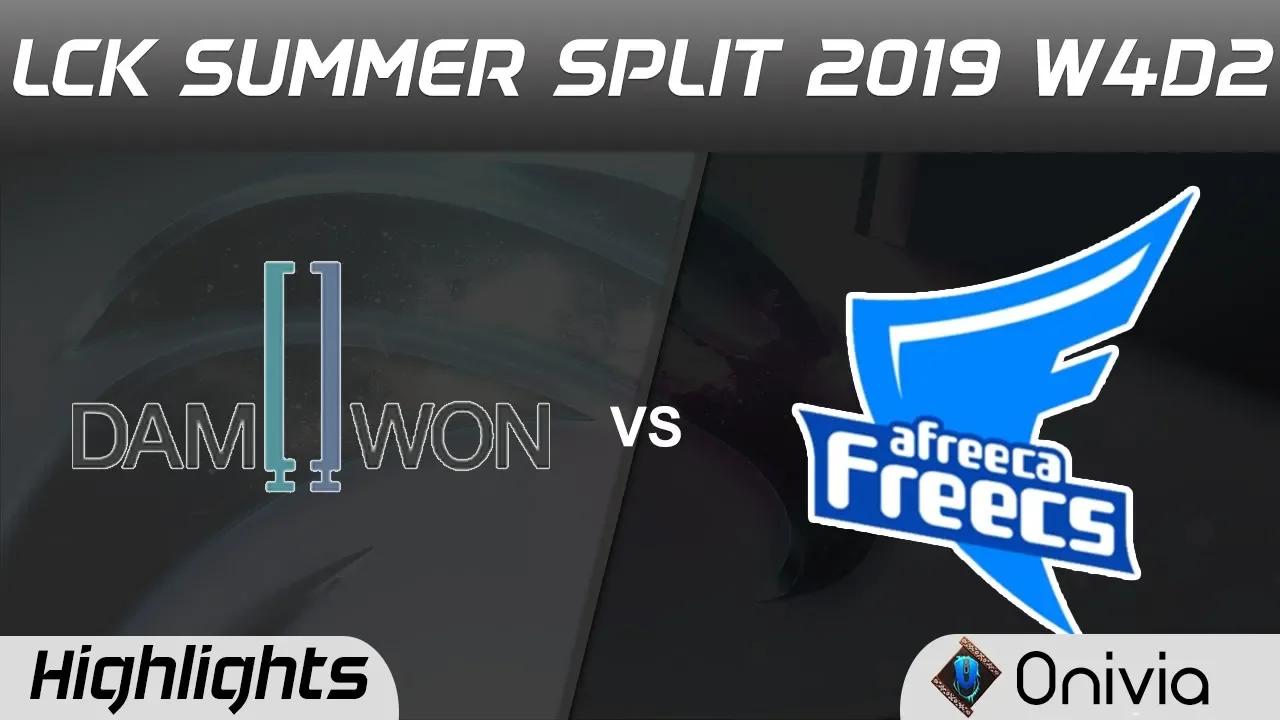 DWG vs AF Highlights Game 1 LCK Summer 2019 W4D2 DAMWON Gaming vs Afreeca Freecs LCK Highlights by O thumbnail