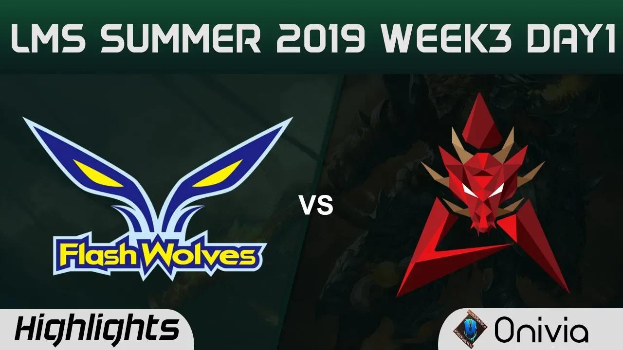 FW vs HKA Highlights Game 2 LMS 夏季職業聯賽 W3D1 2019 Flash Wolves vs Hong Kong Attitude by Onivia thumbnail