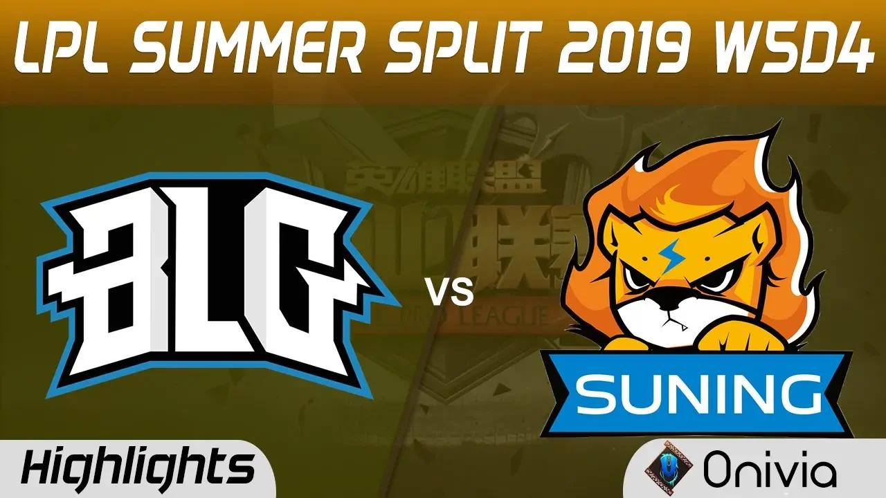 BLG vs SN Highlights Game 1 LPL Summer 2019 W5D4 Bilibili Gaming vs Suning Gaming LPL Highlights by thumbnail