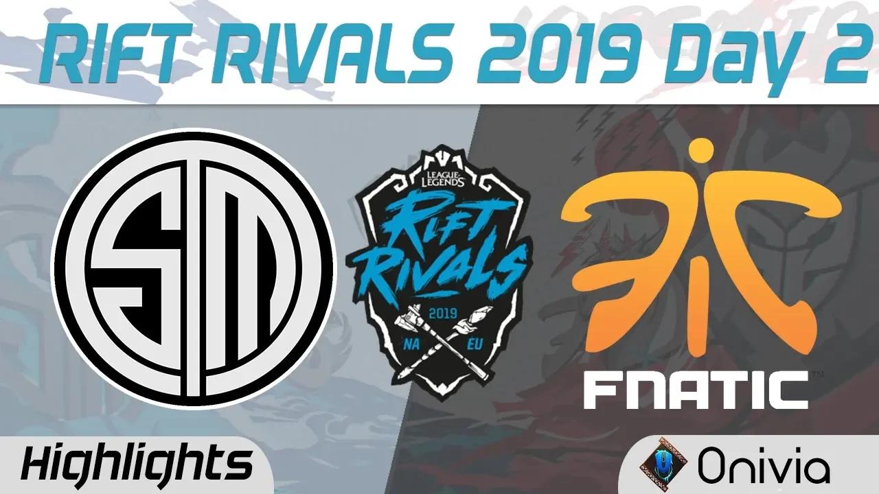 TSM vs FNC Highlights Rift Rivals Day 2 NA EU 2019 Team Solo Mid vs Fnatic by Onivia thumbnail