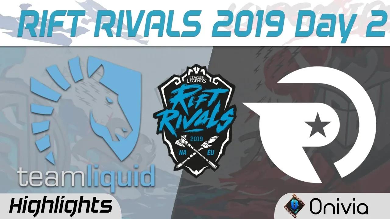 TL vs OG Highlights Rift Rivals Day 2 NA EU 2019 Team Liquid vs Origen by Onivia thumbnail