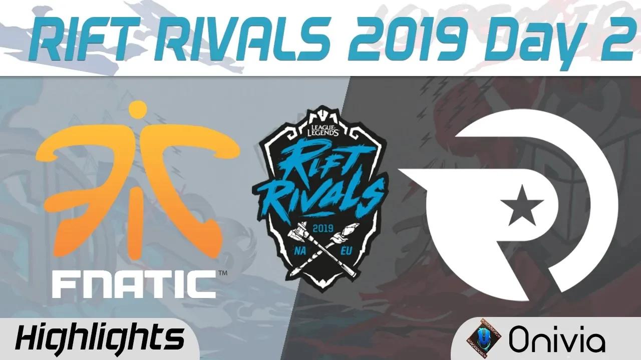 FNC vs OG 2v2 Highlights Rift Rivals Day 2 NA EU 2019 Fnatic vs Origen by Onivia thumbnail