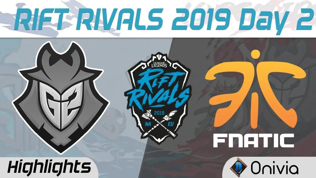 G2 vs FNC 2v2 Highlights Rift Rivals Day 2 NA EU 2019 G2 Esports vs Fnatic by Onivia thumbnail