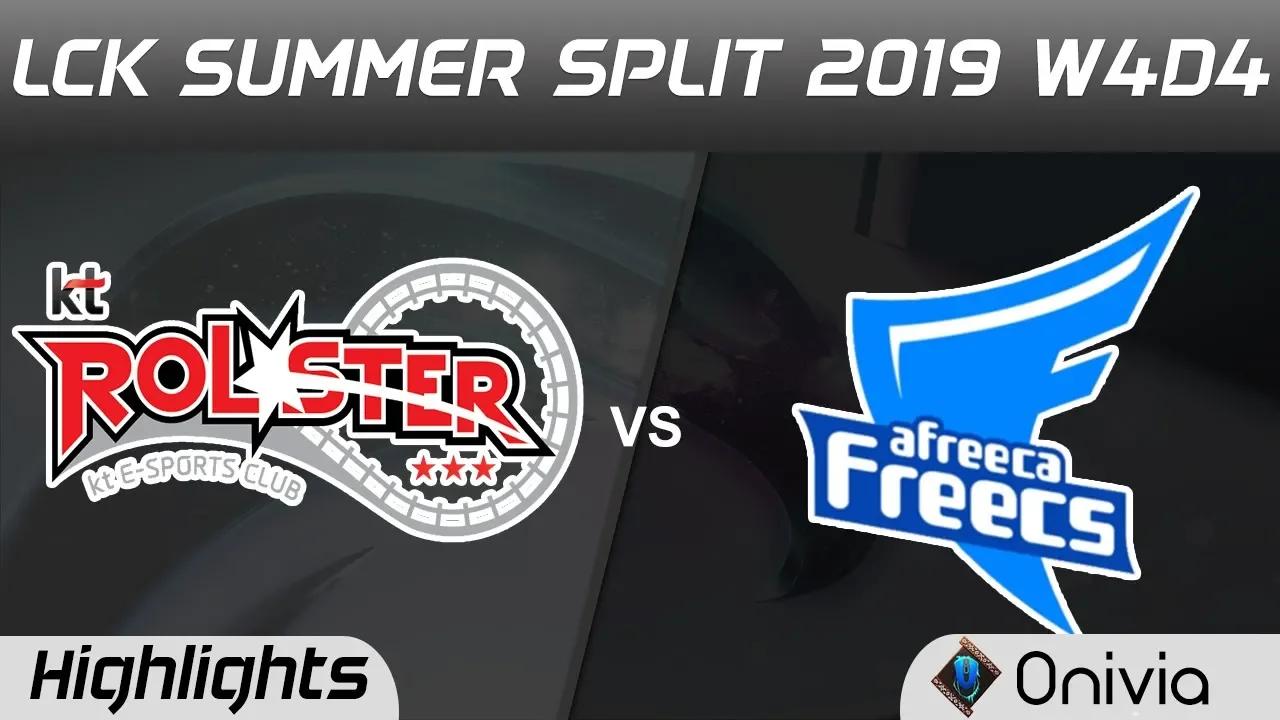 KT vs AF Highlights Game 1 LCK Summer 2019 W4D4 KT Rolster vs Afreeca Freecs Highlights by Onivia thumbnail