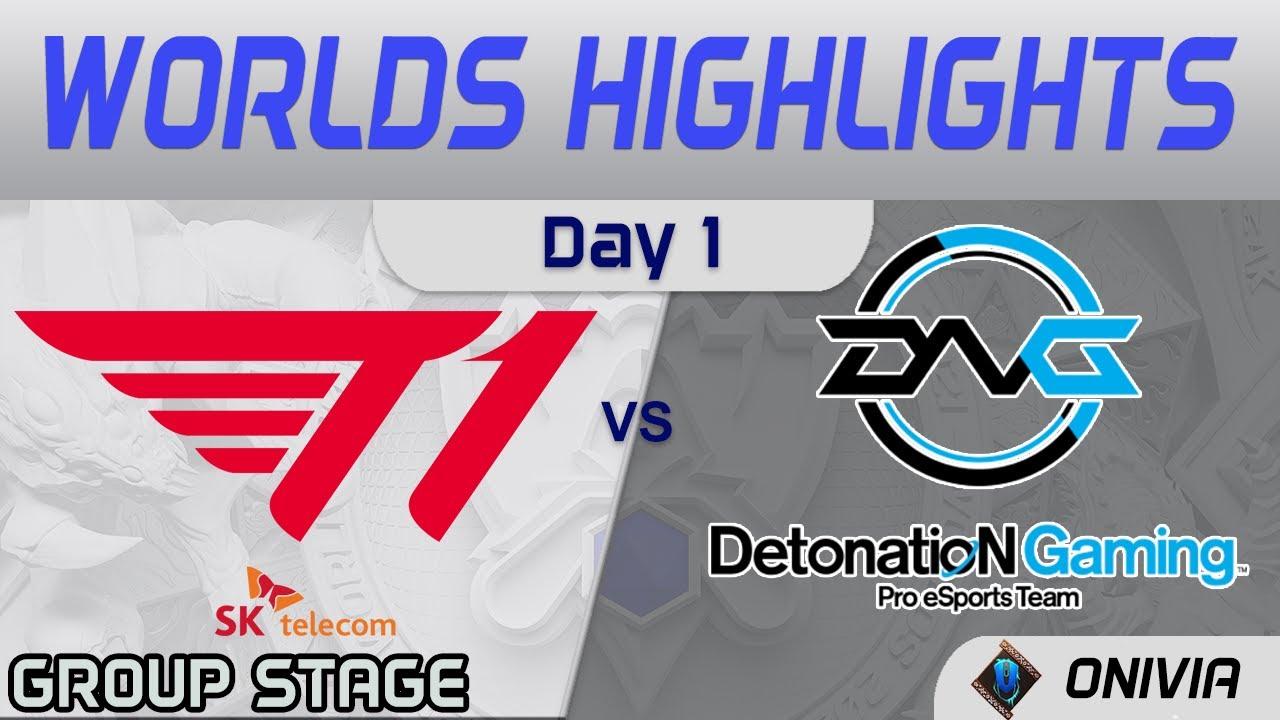 T1 vs DFM Highlights Day 1 Worlds 2021 Group Stage T1 vs DetonatioN FM by Onivia thumbnail