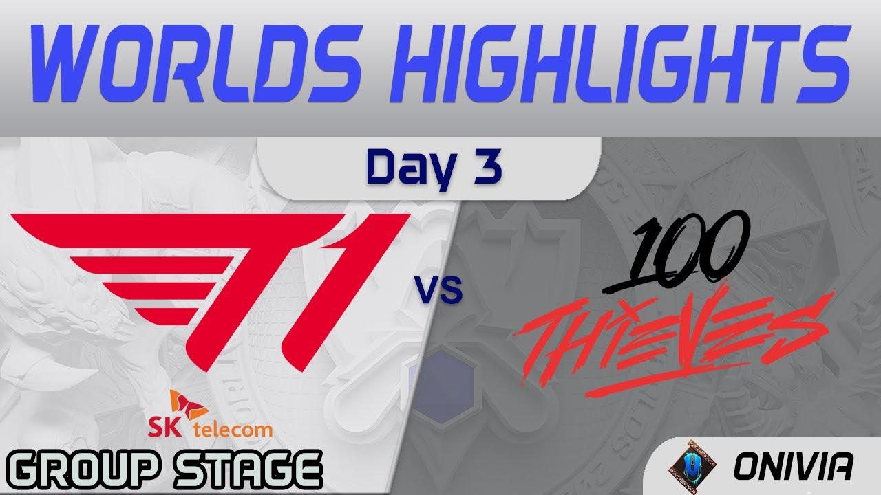 T1 vs 100 Highlights Day 3 Worlds 2021 Group Stage T1 vs 100 Thieves by Onivia thumbnail