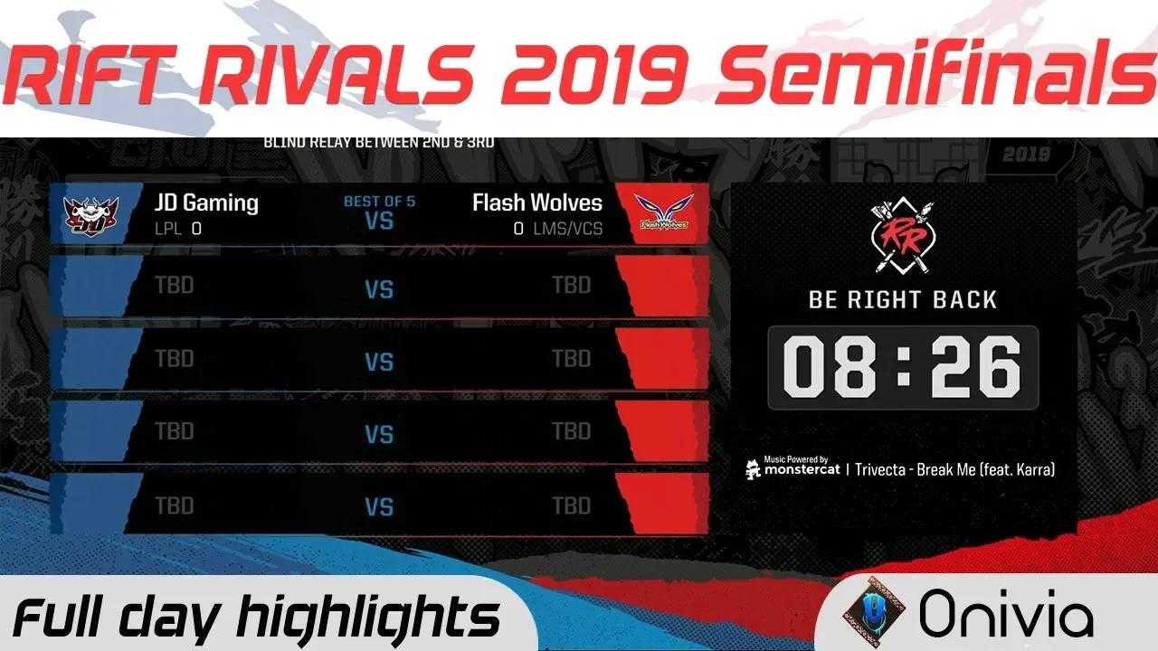 Full Day Highlights Rift Rivals Semifinals LCK LPL LMS VCS 2019 by Onivia thumbnail