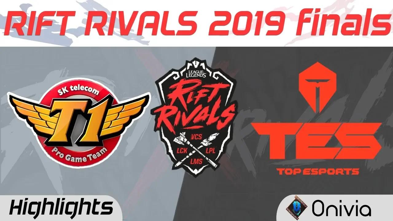 SKT vs TES Highlights Rift Rivals Finals LCK LPL LMS VCS 2019 SK Telecom T1 vs Top Esports by Onivia thumbnail