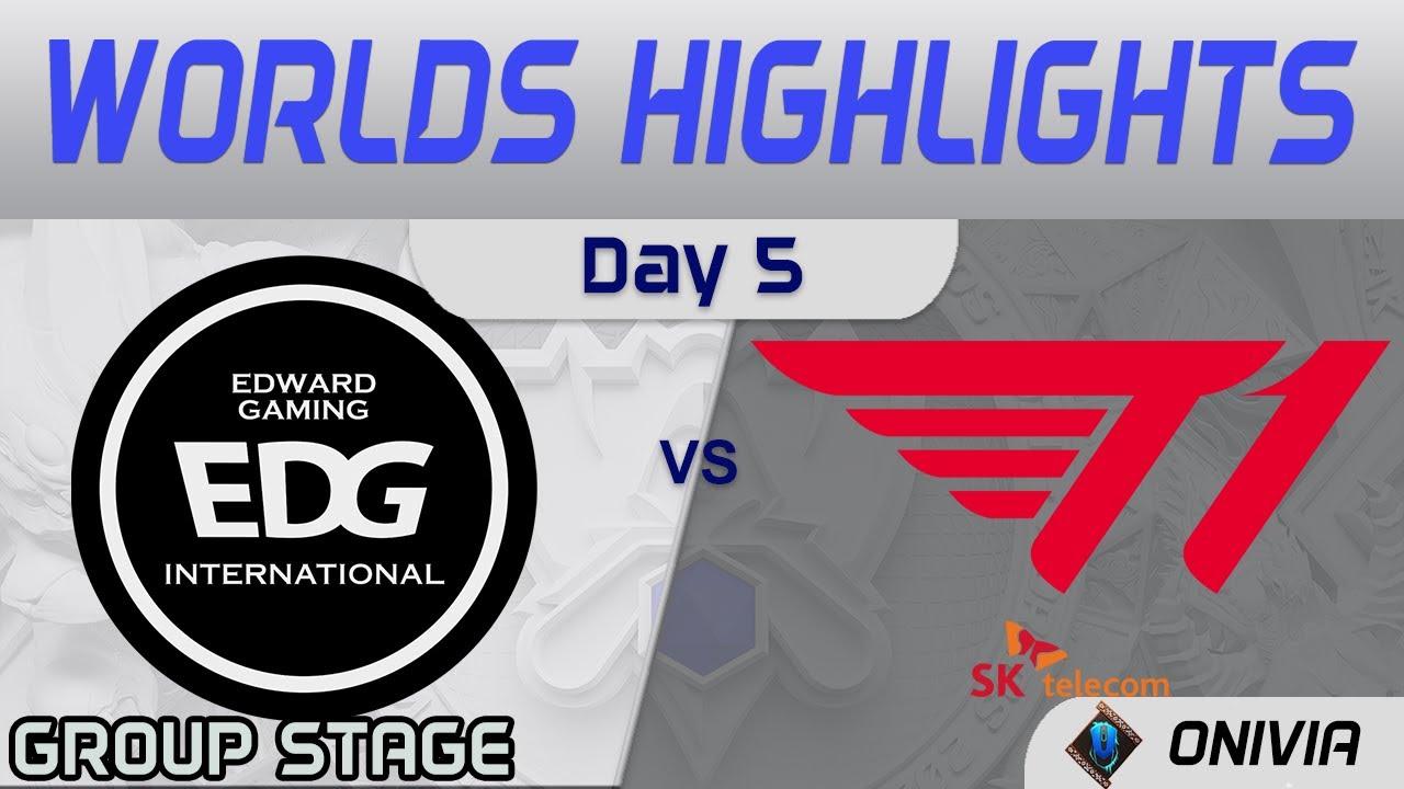 EDG vs T1 Highlights Day 5 Worlds 2021 Group Stage EDward Gaming vs T1 by Onivia thumbnail