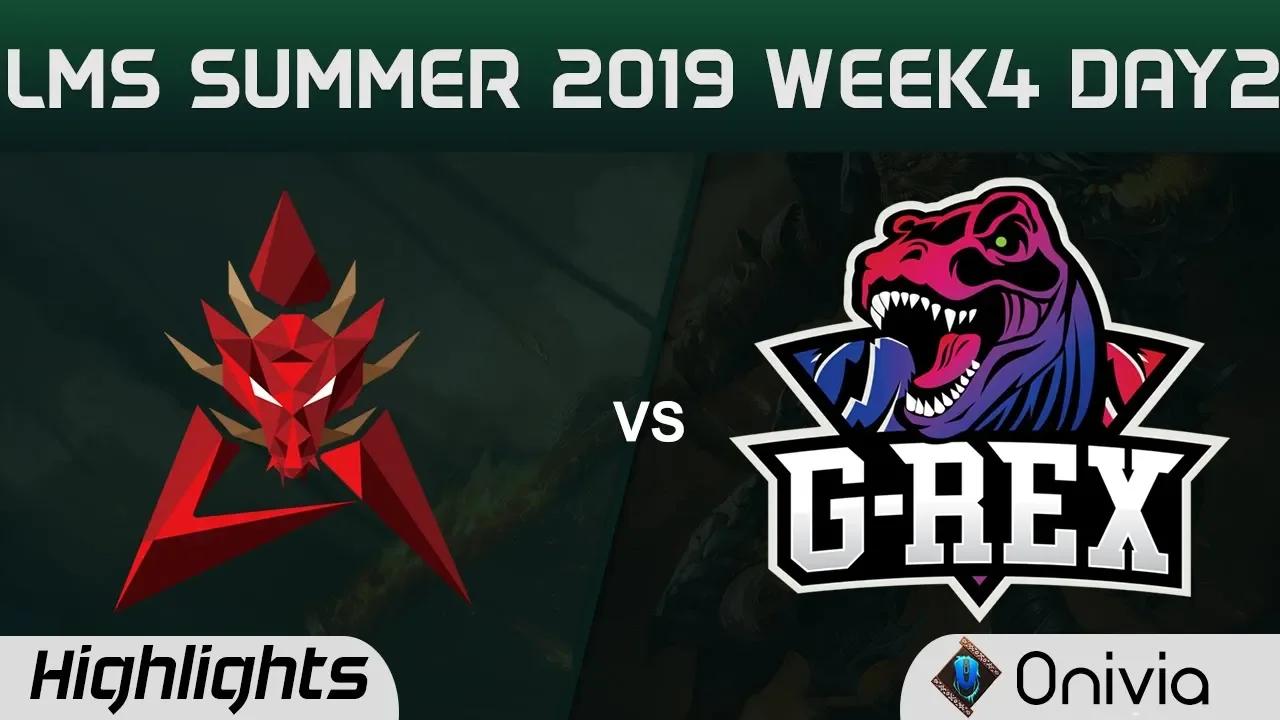 HKA vs GRX Highlights Game 1 LMS 夏季職業聯賽 W4D2 2019 Hong Kong Attitude vs G Rex by Onivia thumbnail