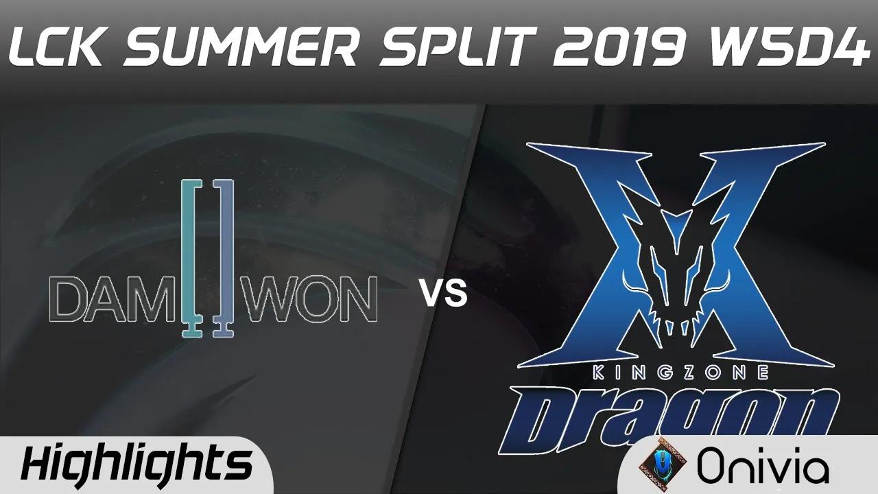 DWG vs KZ Highlights Game 2 LCK Summer 2019 W5D4 DAMWON Gaming vs Kingzone DragonX Highlights by Oni thumbnail