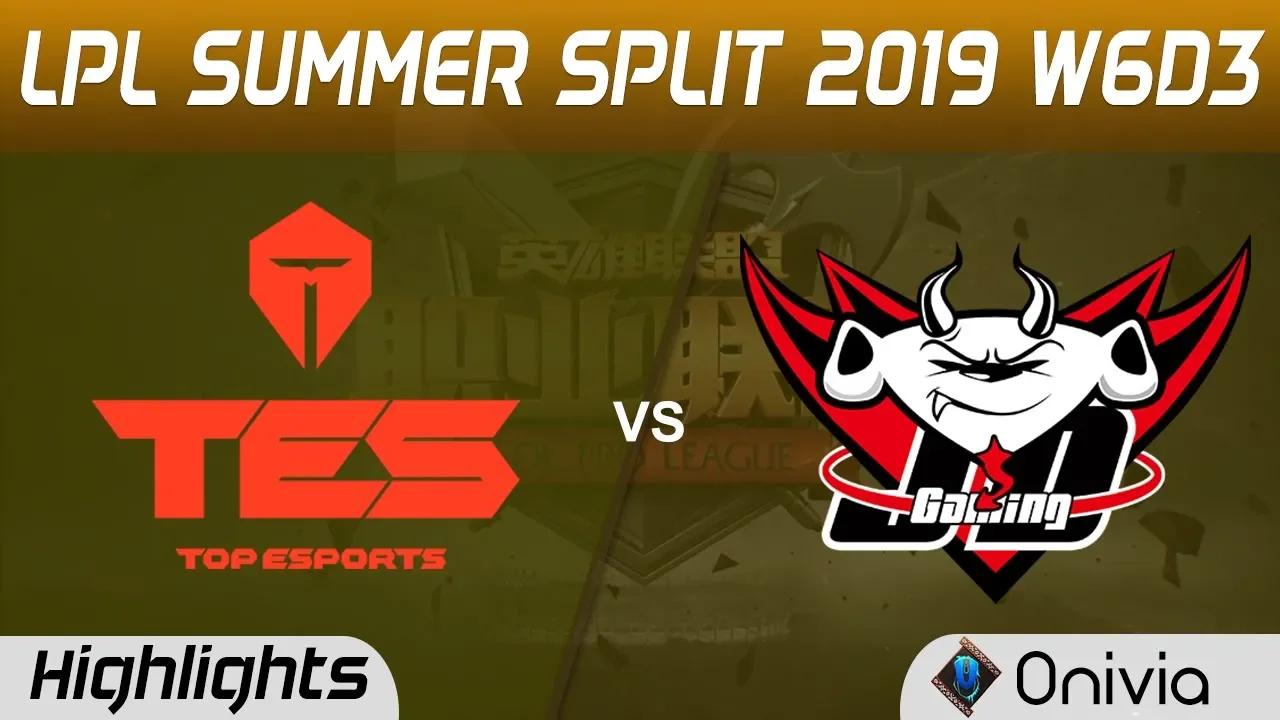 TES vs JDG Highlights Game 1 LPL Summer 2019 W6D3 Top Esports vs JD Gaming LPL Highlights by Onivia thumbnail