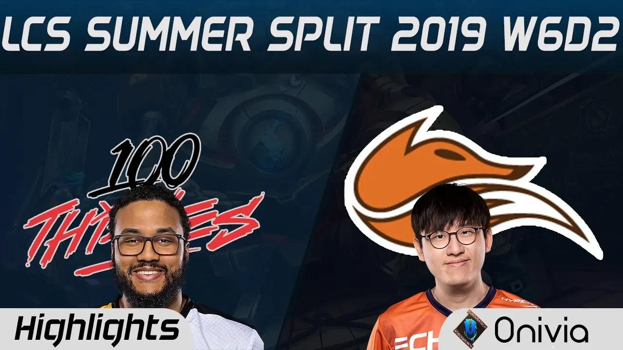 100 vs FOX Highlights LCS Summer 2019 W6D2 100Thieves vs Echo Fox LCS Highlights by Onivia thumbnail