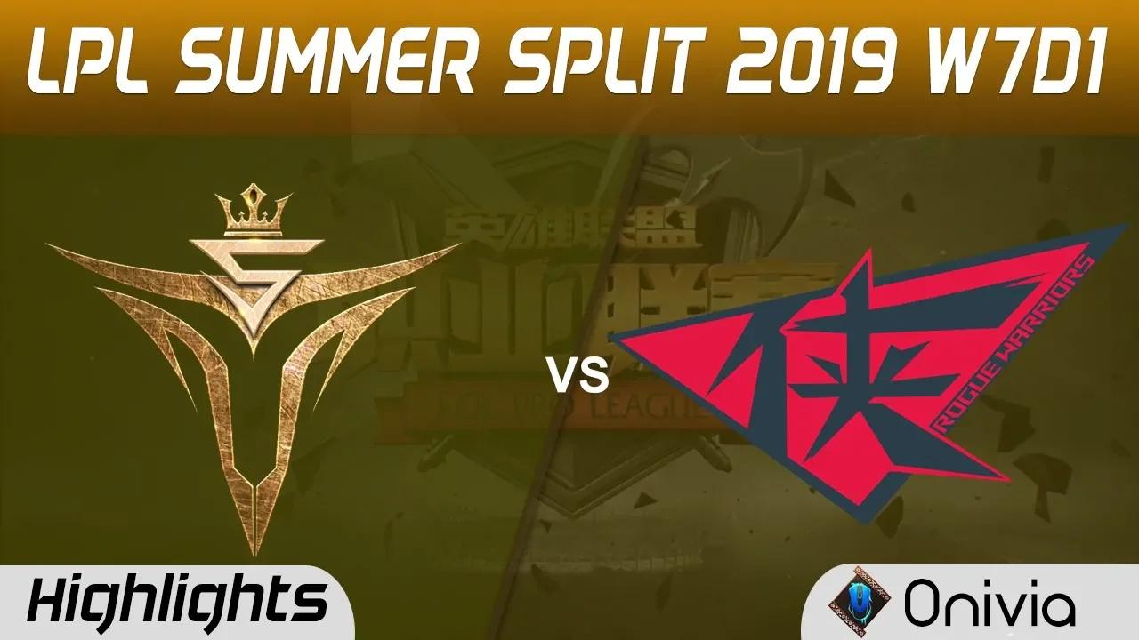 V5 vs RW Highlights Game 1 LPL Summer 2019 W7D1 Victory Five vs Rogue Warriors LPL Highlights by Oni thumbnail