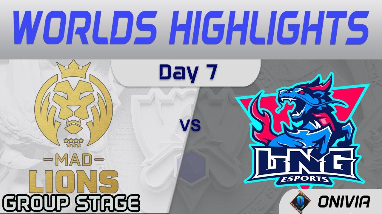 MAD vs LNG Highlights Day 7 Worlds 2021 Group Stage MAD Lions vs LNG Esports by Onivia thumbnail