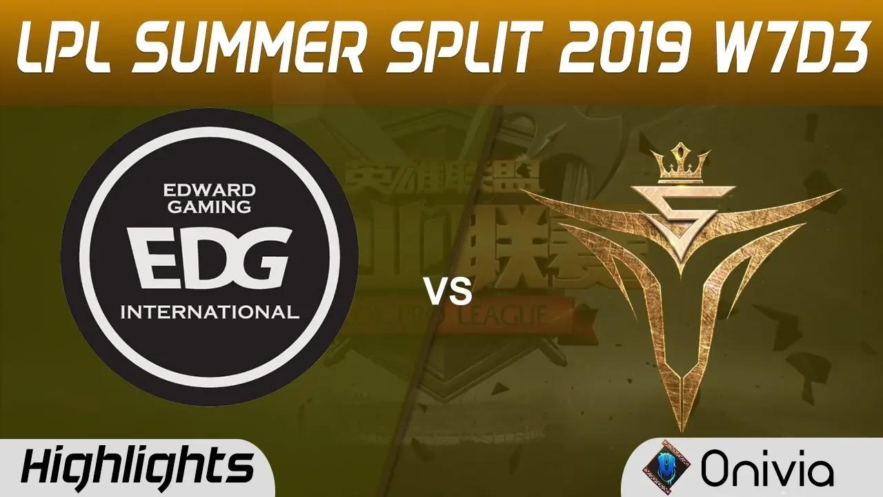 EDG vs V5 Highlights Game 1 LPL Summer 2019 W7D3 Edward Gaming vs Victory Five LPL Highlights by Oni thumbnail