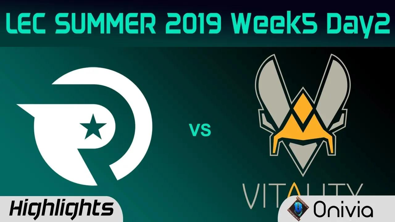 OG vs VIT Highlights LEC Summer 2019 W5D2 Origen vs Team Vitality LEC Highlights By Onivia thumbnail