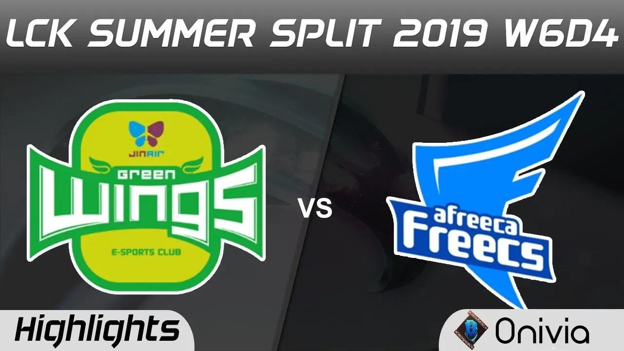 JAG vs AF Highlights Game 1 LCK Summer 2019 W6D4 Jin Air Green Wings vs Afreeca Freecs Highlights by thumbnail