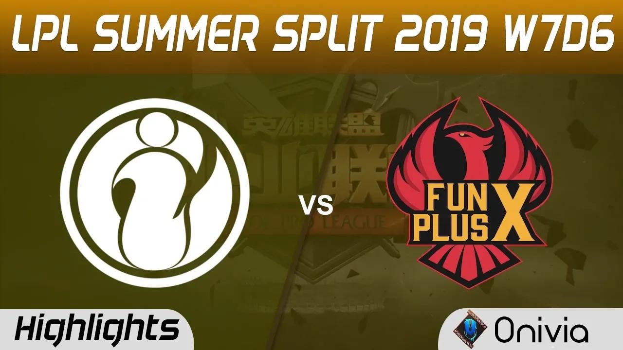 IG vs FPX Highlights Game 2 LPL Summer 2019 W7D6 Invictus Gaming vs FunPlus Phoenix LPL Highlights b thumbnail