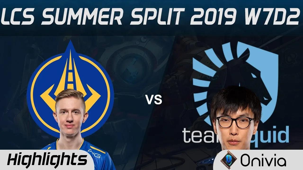 GGS vs TL Highlights LCS Summer 2019 W7D2 Golden Guardians vs Team Liquid LCS Highlights by Onivia thumbnail