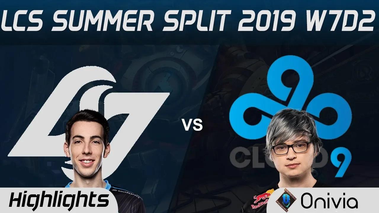 CLG vs C9 Highlights LCS Summer 2019 W7D2 Counter Logic Gaming vs Cloud9 LCS Highlights by Onivia thumbnail