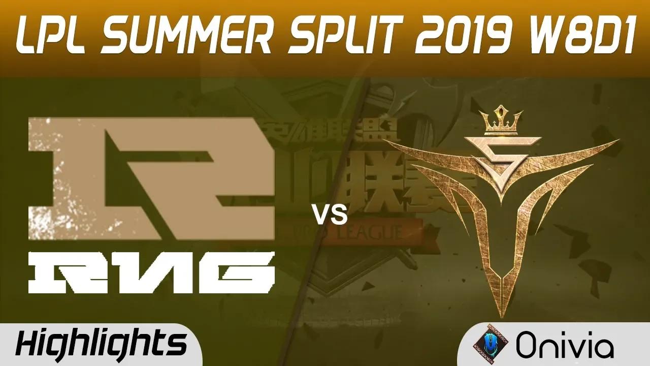 RNG vs V5 Highlights Game 1 LPL Summer 2019 W8D1 Royal Never Give Up vs Victory Five LPL Highlights thumbnail