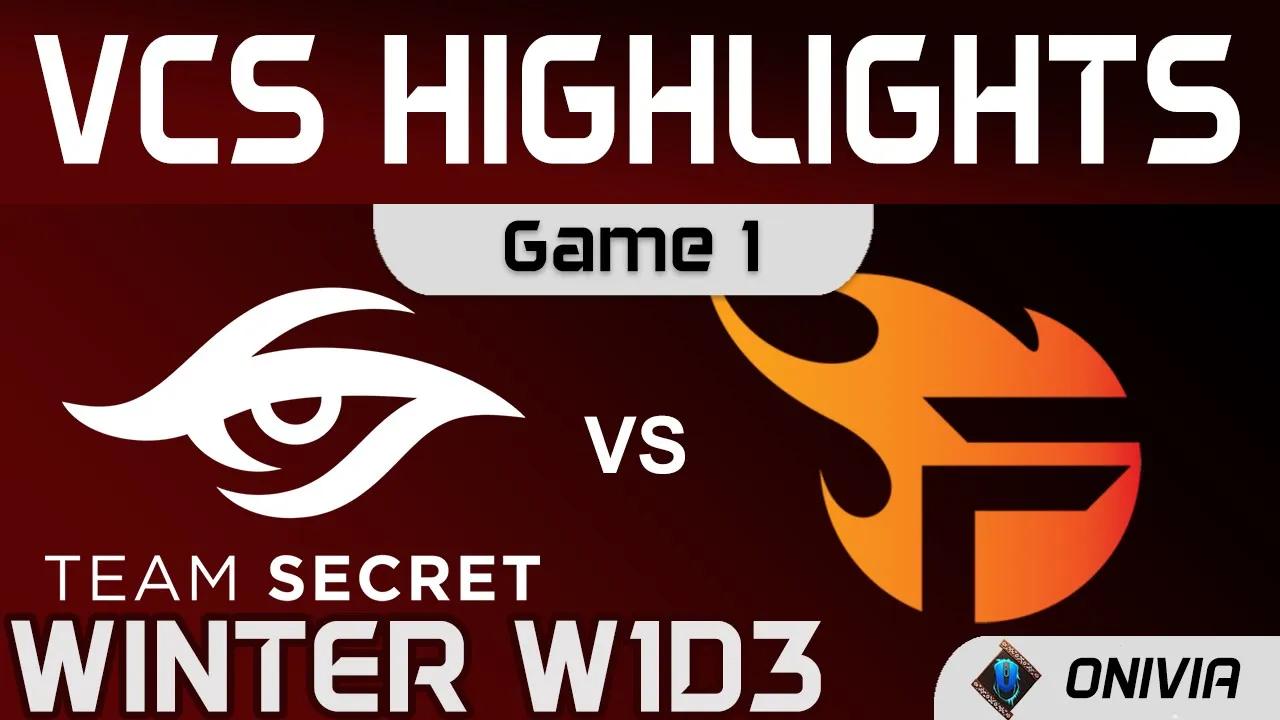 TS vs TF Highlights Game 1 VCS Winter Split 2021 Team Secret vs Team Flash by Onivia thumbnail