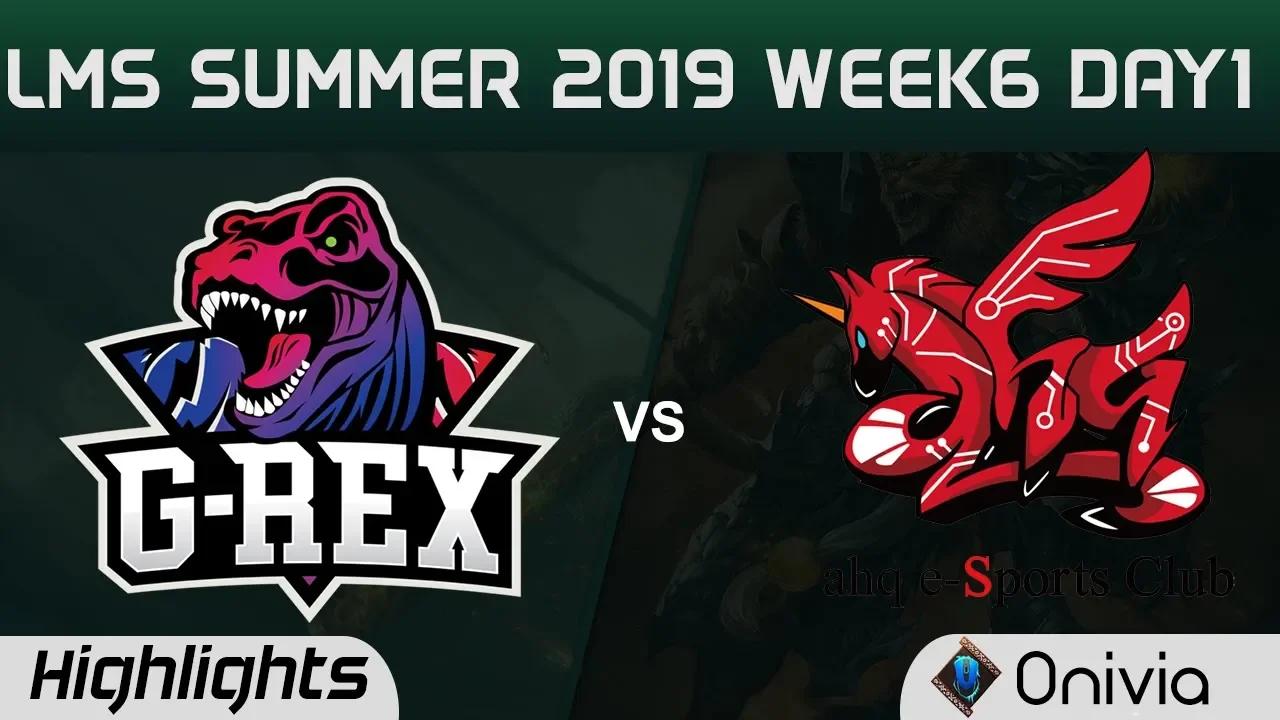 GRX vs AHQ Highlights Game 2 LMS 夏季職業聯賽 W6D1 2019 G Rex vs ahq eSports Club by Onivia thumbnail