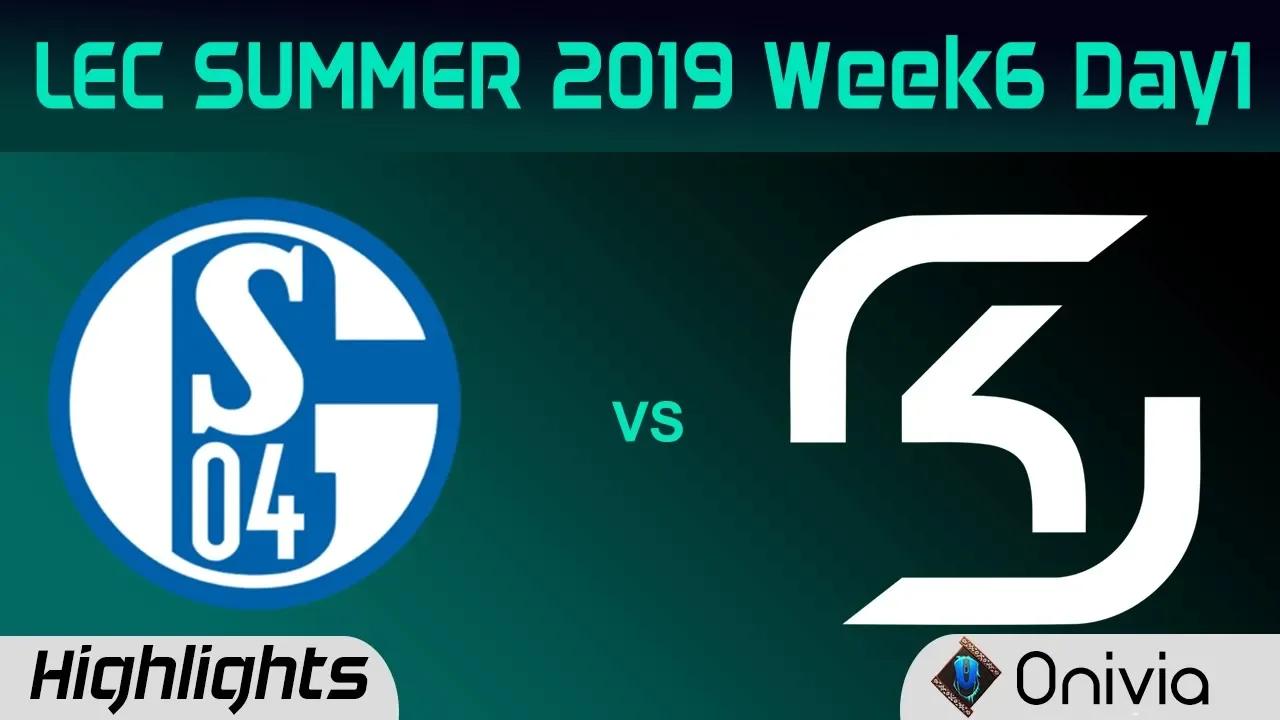 S04 vs SK Highlights LEC Summer 2019 W6D1 Schalke 04 vs SK Gaming LEC Highlights By Onivia thumbnail