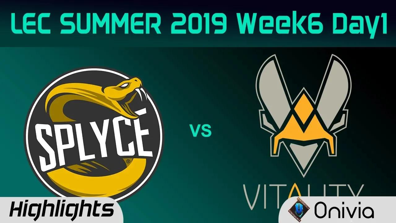 SPY vs VIT Highlights LEC Summer 2019 W6D1 Splyce vs Team Vitality LEC Highlights By Onivia thumbnail