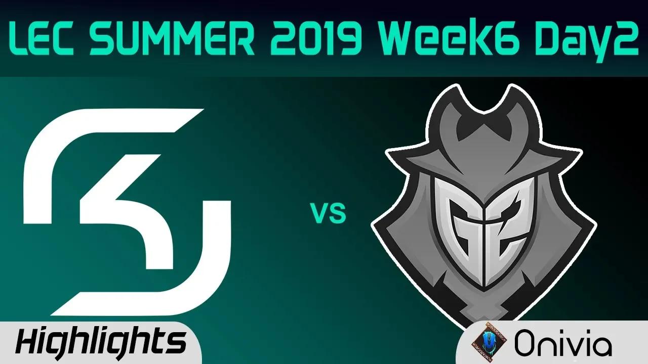 SK vs G2 Highlights LEC Summer 2019 W6D2 SK Gaming vs G2 Esports LEC Highlights By Onivia thumbnail